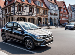 У Німеччині велосипедистка дивом уникла ДТП з Dacia в Євері