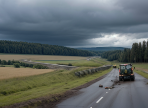 У Німеччині трактор потрапив у ДТП на трасі B41: є постраждалий, рух перекрито