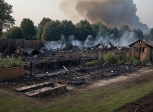 У Хемніці після пожежі в садовому будиночку знайшли тіло