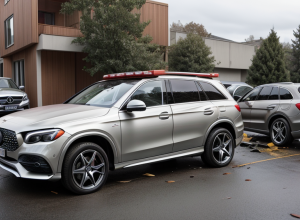У Німеччині Audi здійснив "політ" над стіною та приземлився на два "Мерседеси", як у "Тетрісі"