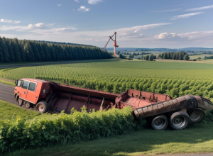 У Німеччині перекинувся трактор: 16-річний водій постраждав, значні збитки