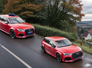 В Німеччині Audi потужністю 400 к.с. перекинувся на дах: важко поранено 17-річного пасажира