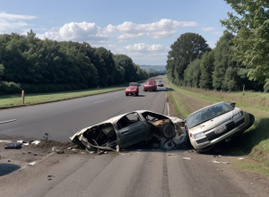 Серйозна ДТП у Німеччині: Автомобіль врізався у трактор під час обгону, пасажирка важко травмована