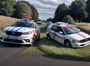 У Німеччині 20-річна водійка перевернулася на авто після маневру уникнення зіткнення