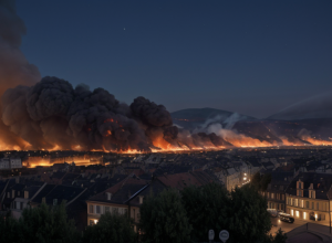 Пожежа у Німеччині: У старому місті Віллінген-Швеннінгена горять щонайменше п'ять будинків