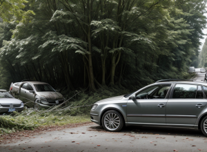 У Німеччині Volkswagen Passat врізався в дерево: двоє легко травмовані