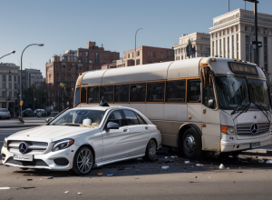 У Мюнхені Mercedes врізався в автобус з дітьми: є постраждалі