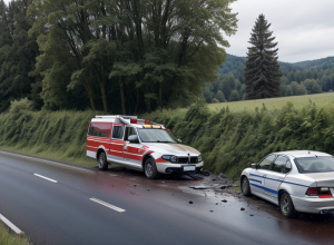 У Німеччині BMW злетів з траси A20 і врізався в огорожу: троє постраждалих