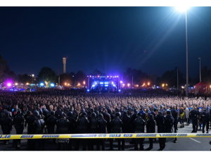 Масова бійка та напад на поліцейського на фестивалі у німецькому Гіфгорні