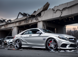 П'яний водій на Mercedes AMG розтрощив АЗС: збитки на 250 тисяч євро