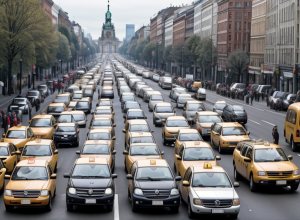 Таксисти Німеччини вийшли на страйк: вимагають підняти тарифи для Uber та Bolt