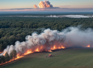 Масштабна пожежа в Німеччині: 150 рятувальників гасили вогонь біля Біркенхьордта
