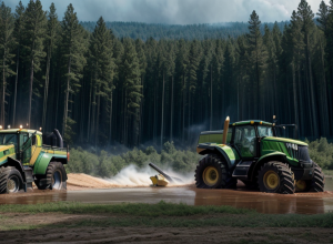Потужний John Deere на службі порятунку: цей трактор гасить пожежі та бореться з повенями в Німеччині