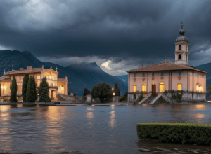 Північна Італія: Історична вілла на озері Комо затоплена після потужних злив