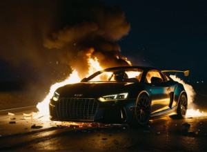 Російський криптомільйонер згорів у Lamborghini в Москві після 586 штрафів