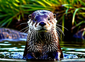 Фотореалістичне зображення видри-рятувальника