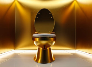 Золотий унітаз Мауріціо Каттелана виставлять на аукціон у Нью-Йорку за мільйони доларів