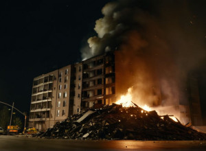 Пожежа в Оффенбаху: Звалище великогабаритного сміття спалахнуло біля житлового будинку, збитки 30 000 євро
