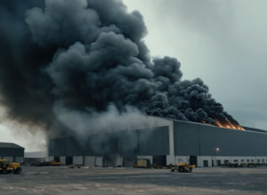 Велика пожежа у Шпрее-Нейсе: горить склад, двоє постраждалих