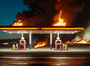 Недбалість призвела до пожежі: бензозаправка в Бразилії згоріла через сірник