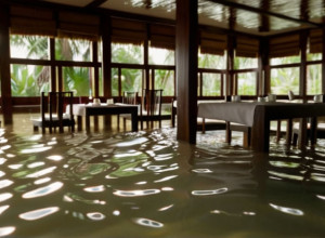 Неймовірне явище: Ресторан у Таїланді працює попри повінь, гості обідають у воді