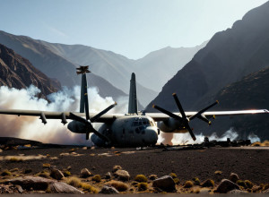 Військовий літак С-130 з 20 людьми на борту розбився в Грузії