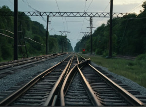 Аварія на залізниці: вантажівка обірвала контактну мережу, спричинивши затримки потягів