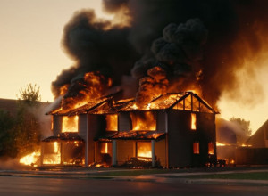 Небезпечна пожежа в Кельні: Вибухи нелегальних феєрверків під час займання будинку