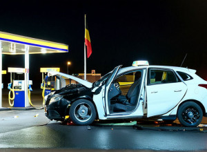 Мікроавтобус знищив бензоколонку в Келі, Німеччина