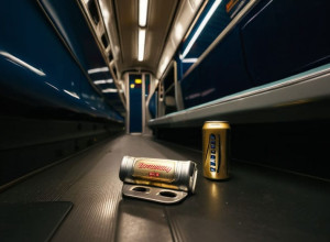 П'яний пасажир у поїзді S8 у Майнці: чоловік застосував екстрене гальмування та кинув банку пива в контролера.