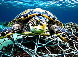 Морська черепаха ледь не загинула в пастці біля узбережжя Флориди