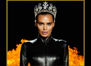 Ірина Шейк здивувала публіку знебарвленими бровами на презентації календаря Pirelli