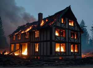 Пожежа знищила історичний фахверковий будинок 1790 року в Зеветалі