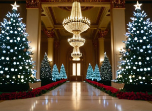 Білий дім у різдвяному сяйві: Меланія Трамп представила святкові прикраси