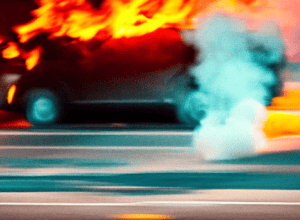 На А3 загорівся автовоз: Повна зупинка руху