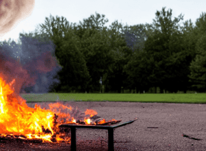 Пожежа у Steinfurt: Стіл у дитячому парку Knobben загорівся
