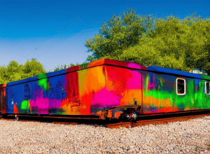 Акт вандалізму в Бінці: Потяг ICE розмалювали графіті