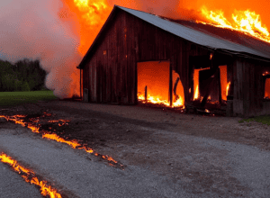 Пожежа в Гессені: палаючий сарай підпалив два житлові будинки