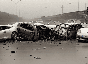 А3: Porsche потрапив в ДТП, водій серйозно поранений