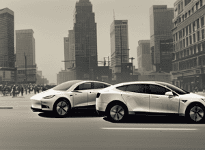 Tesla «злетів» на перехресті: незвичайний інцидент