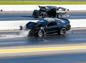 У прямому ефірі – Аварія Mustang одразу після старту