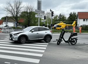ДТП у Гревені: Mazda зіткнулася з S-Pedelec, чоловік важко поранений