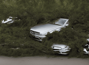 Новини Ноєнхауса: Mercedes врізався в дерево, водій у важкому стані