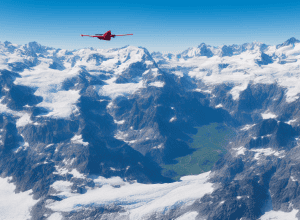 Ризикований політ в Альпах: Пілот наблизився до групи туристів