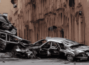 Audi врізався у вокзал: Загроза обвалу