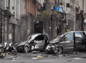 Ульм: Mercedes врізався у скляний фасад
