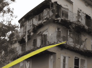 У Мангаймі обвалився балкон
