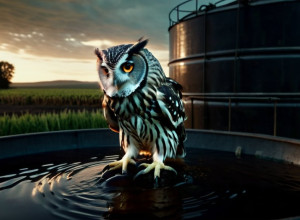 Пожежники врятували сову з гнойового резервуара в Німеччині: незвичайна рятувальна операція