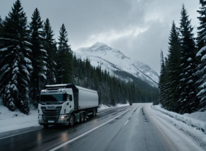 Снігопади та ожеледиця: Вантажівки застрягли на дорогах Південної Тюрінгії