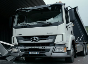 Водій вантажівки, що спричинив ДТП на A8, напав на поліцейського